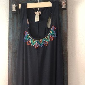 High low racer back dress